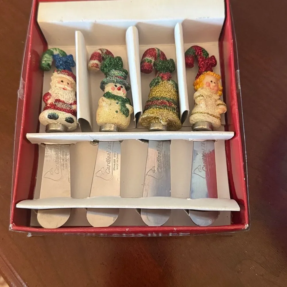 Christmas Themed Cheese Spreaders Set